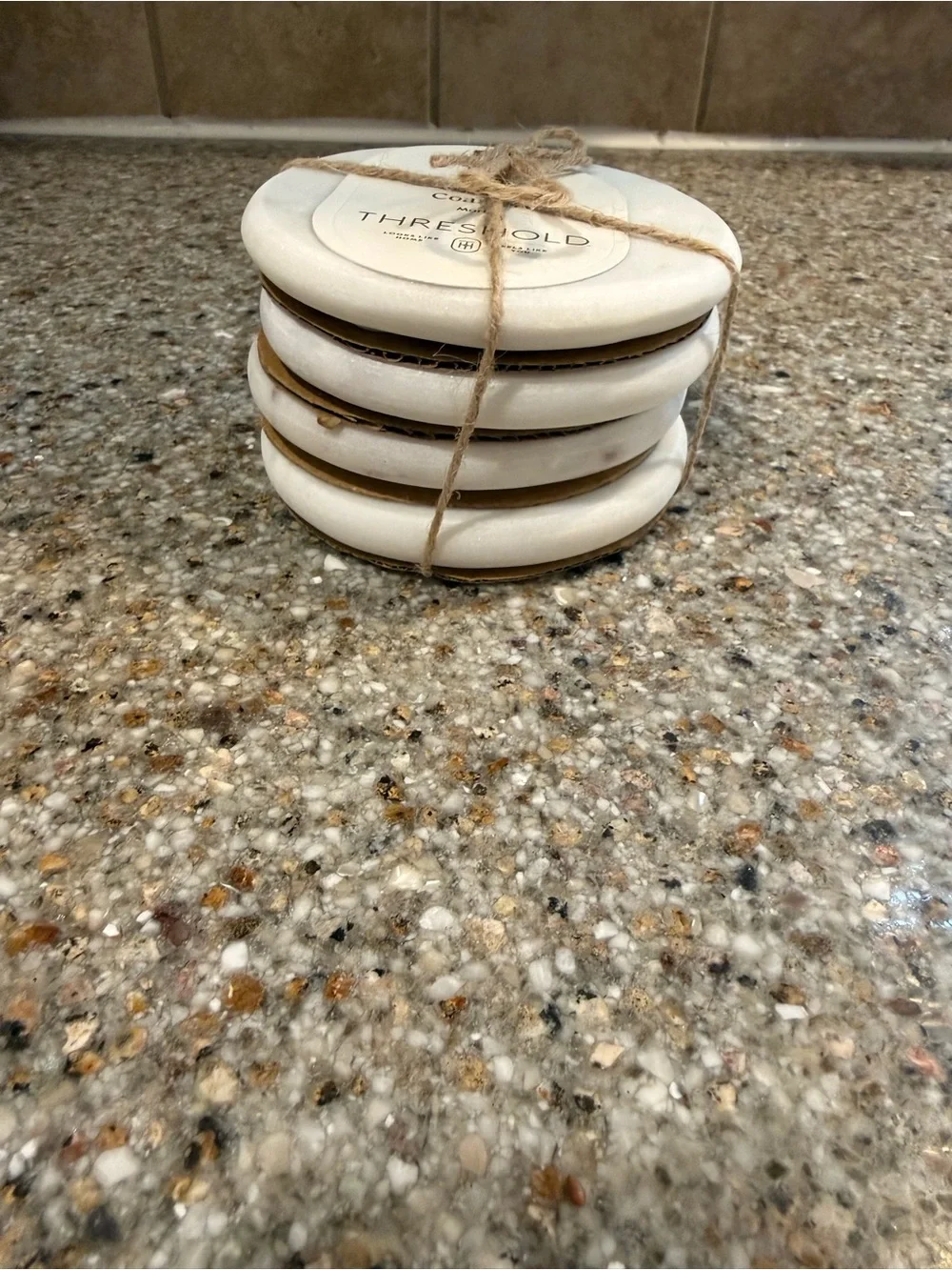 Threshold Manchester Marble Coaster Set 4 Pack